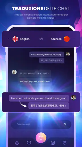 Assistente linguistico screenshot