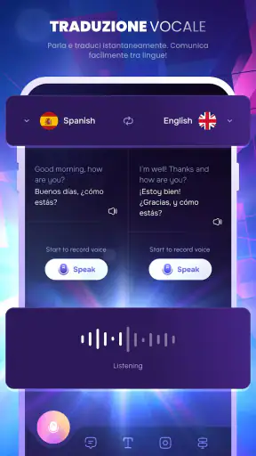 Assistente linguistico screenshot
