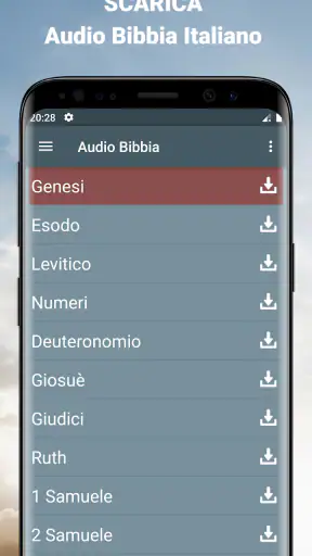 Audio Bibbia Italiano mp3 app screenshot