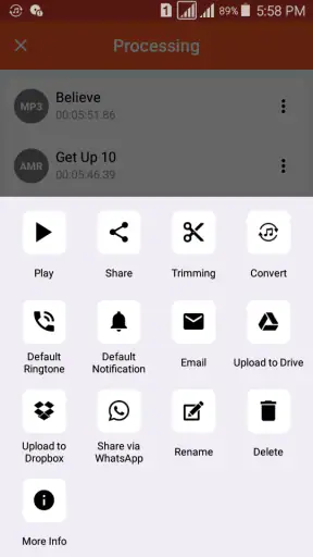 Audio Converter (MP3 AAC OPUS) screenshot