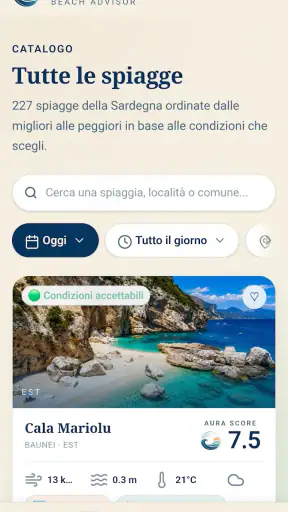 Aura Beach Advisor screenshot