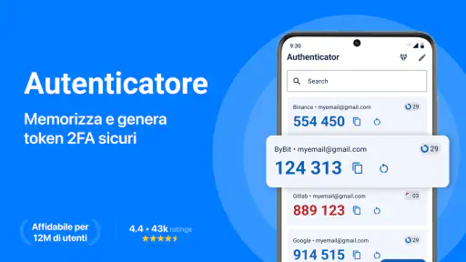 Authenticator screenshot