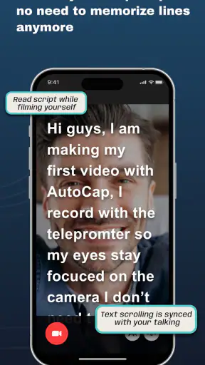 AutoCap Captions Teleprompter screenshot