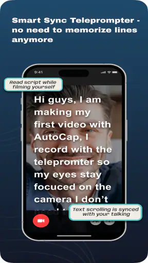 AutoCap Captions Teleprompter screenshot