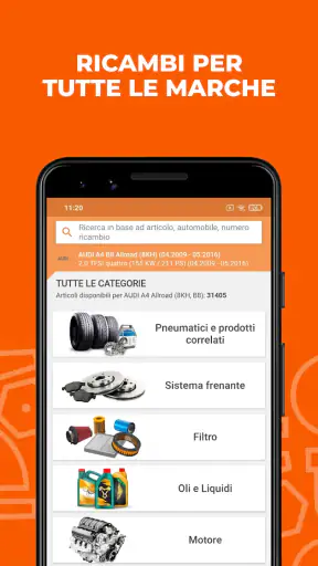 AUTODOC: Ricambi auto online screenshot