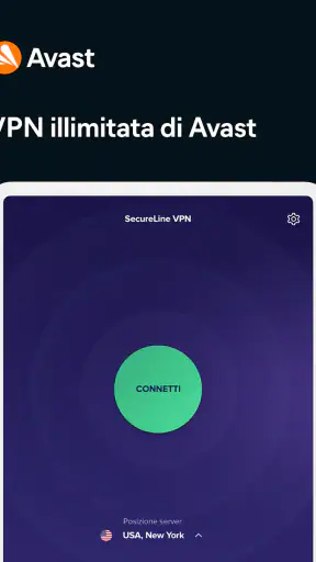 Avast SecureLine VPN Sicurezza screenshot