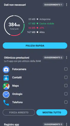 AVG Cleaner: Pulizia screenshot