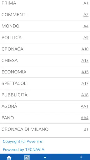 Avvenire screenshot