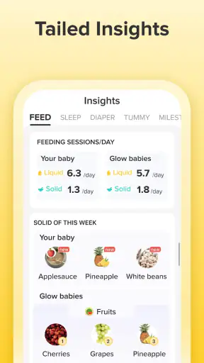 Baby Tracker App | Glow screenshot