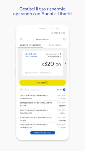 BancoPosta screenshot