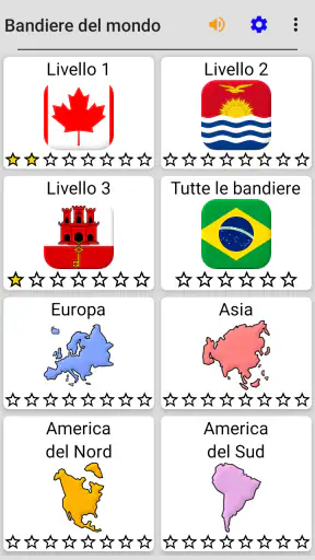 Bandiere degli stati del mondo screenshot