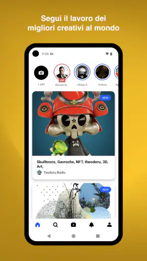 Behance - Portfolio Creativi screenshot
