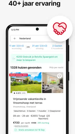 Belvilla- Boek vakantiehuisje screenshot