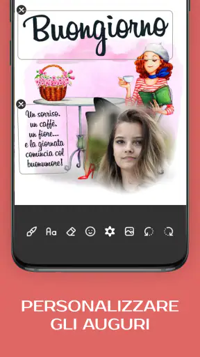 Biglietti auguri con foto screenshot