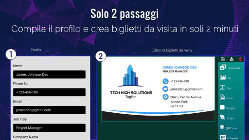 Biglietti de visita Italiano screenshot