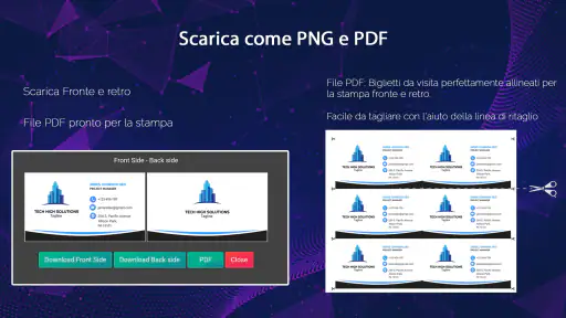 Biglietti de visita Italiano screenshot