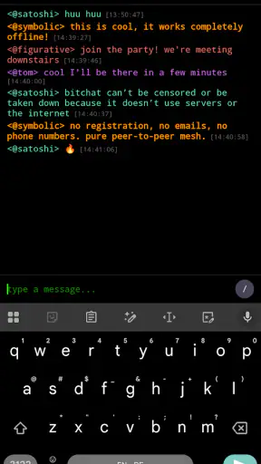 bitchat screenshot