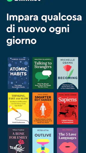 Blinkist: riassunto di libri screenshot