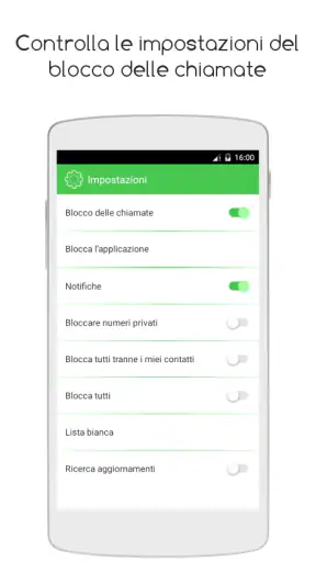 Blocco Chiamate screenshot