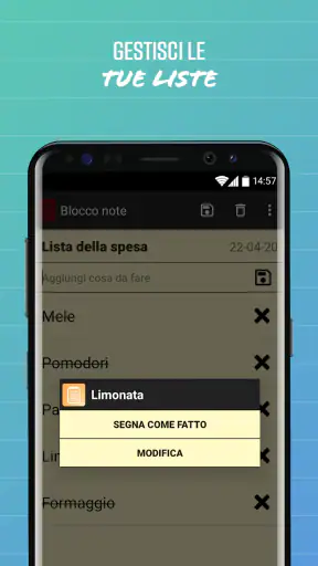 Blocco note – Appunti e liste screenshot