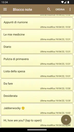 Blocconote - note semplici screenshot