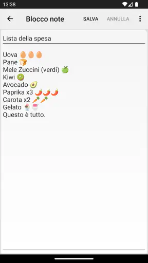 Blocconote - note semplici screenshot