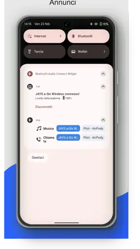 Bluetooth Audio Connect Widget screenshot