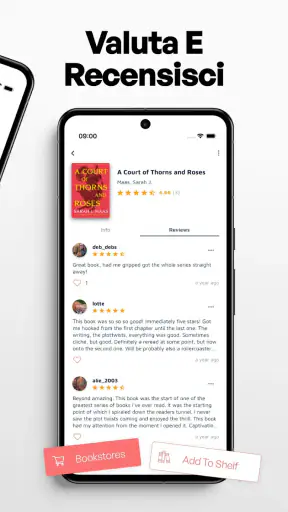 Bookshelf-Biblioteca virtuale screenshot
