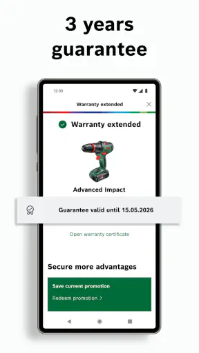 Bosch DIY: Garanzia e Promo screenshot