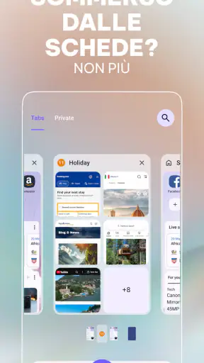 Browser Opera con AI screenshot