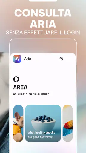 Browser Opera con AI screenshot