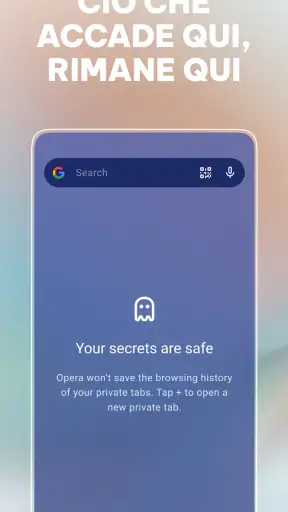 Browser Opera con AI screenshot