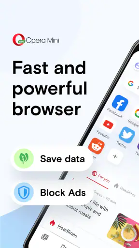 Browser Opera Mini beta screenshot