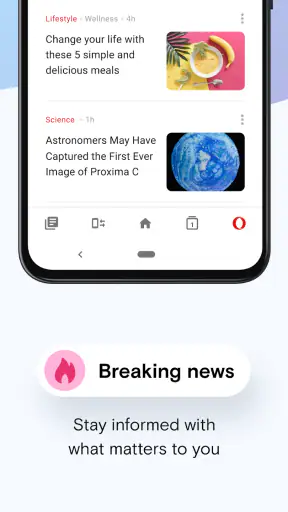 Browser Opera Mini beta screenshot