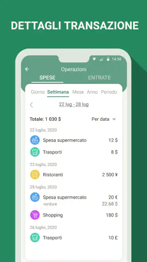 Budget e finanze - spese screenshot