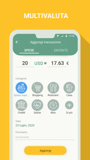 Budget e finanze - spese screenshot