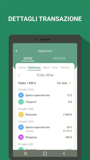 Budget e finanze - spese screenshot