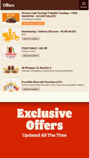 Burger King screenshot