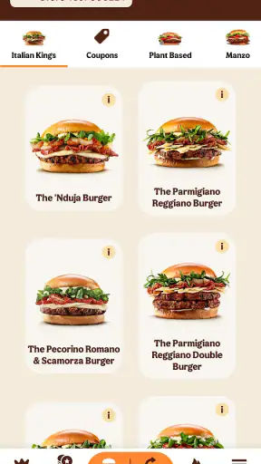 Burger King Italia screenshot