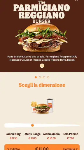 Burger King Italia screenshot