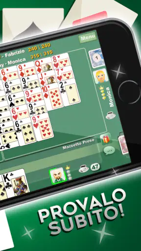 Burraco e Pinelle Online screenshot