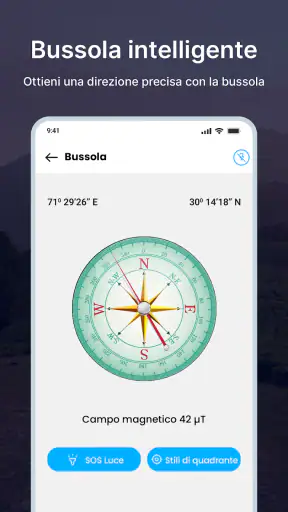 Bussola: bussola digitale screenshot