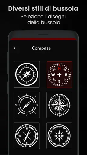 bussola digitale app screenshot