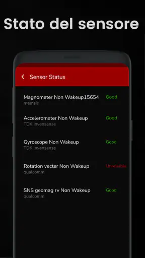 bussola digitale app screenshot