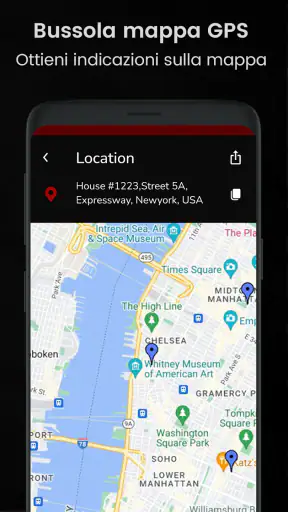 bussola digitale app screenshot