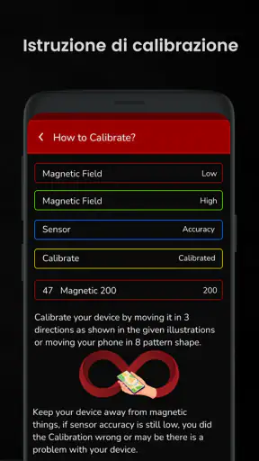 bussola digitale app screenshot