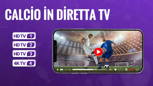 Calcio in diretta TV screenshot