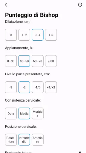 Calcolatrice Ostetrica screenshot