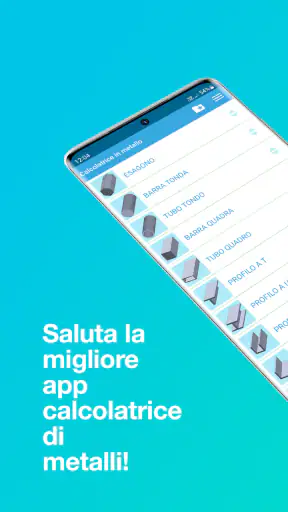 Calcolatrice Peso Metallo screenshot