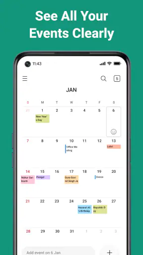 Calendar screenshot